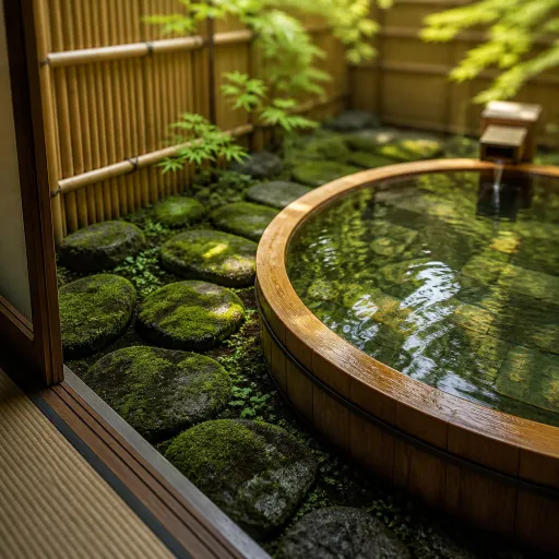 The quiet luxury of a private bath in a Japanese ryokan
